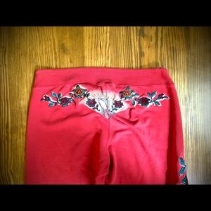 Vintage Lucky Brand red virgin Guadalupe sweatpants sz M